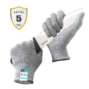 Las mejores Herramientas y maquinaria para tu casa o campo 26 Reinalin Guantes Anticorte con Protección de Alto Rendimiento Nivel 5